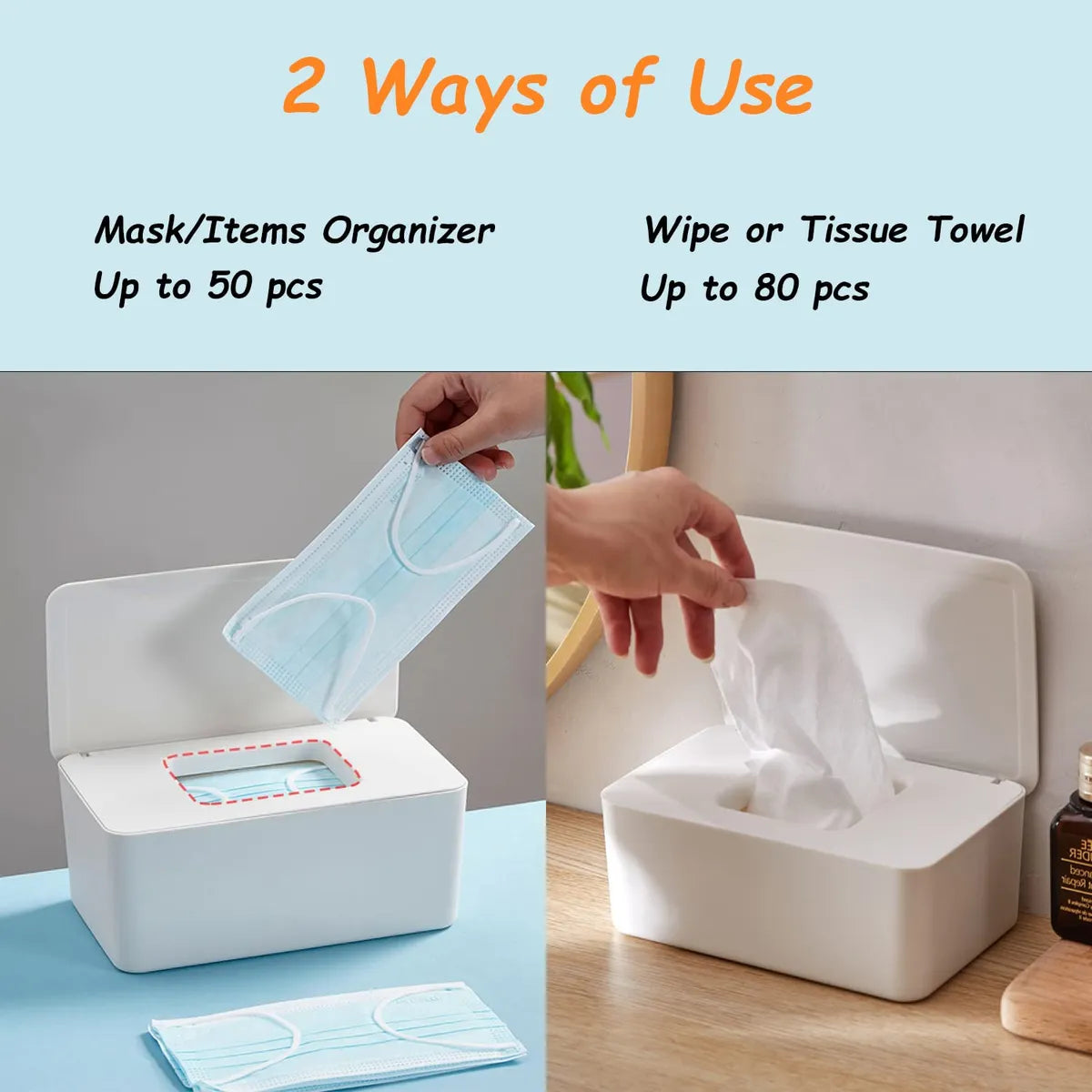 Dispensador De Toallitas Para Bebs Y Adultos, Contenedor De
