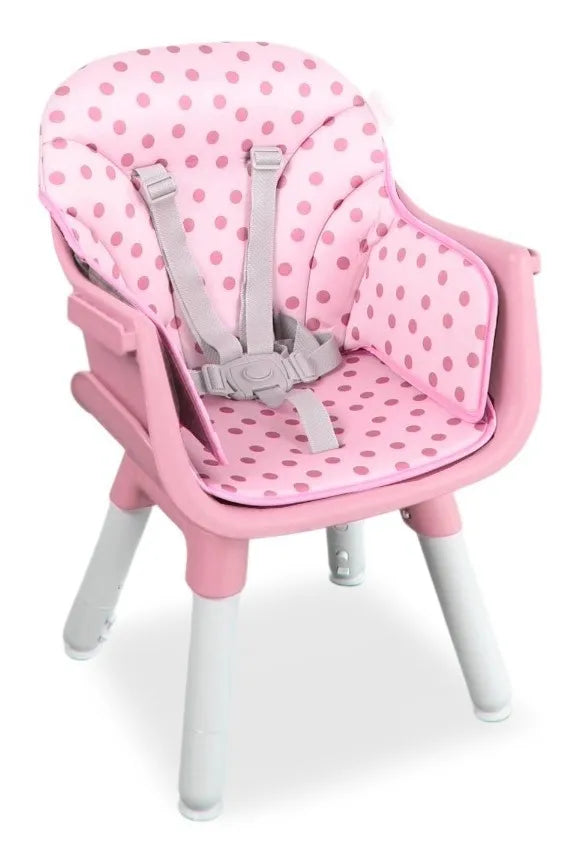 Silla Comedor Bebe 2 En 1 BEBESIT Comedor Escritorio con alcolchado Color Rosado