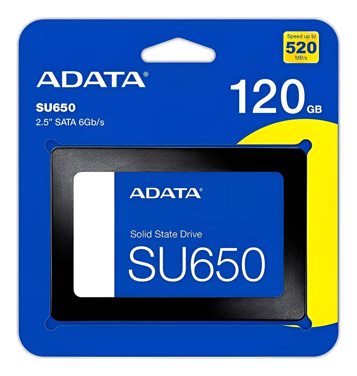 Unidad De Estado Sólido Adata Su650 Suprema 520mb/s De 120gb Azul