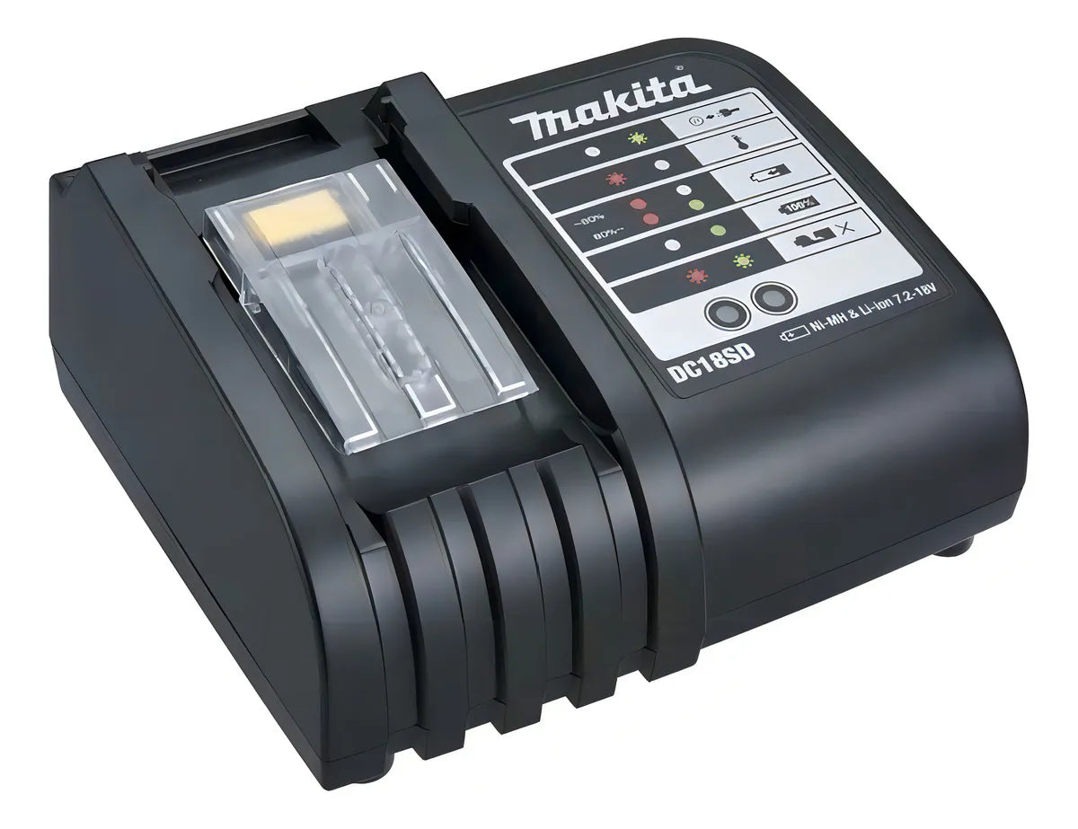 Taladro percutor atornillador inalámbrico de 13mm Makita DHP453X10 + accesorio
