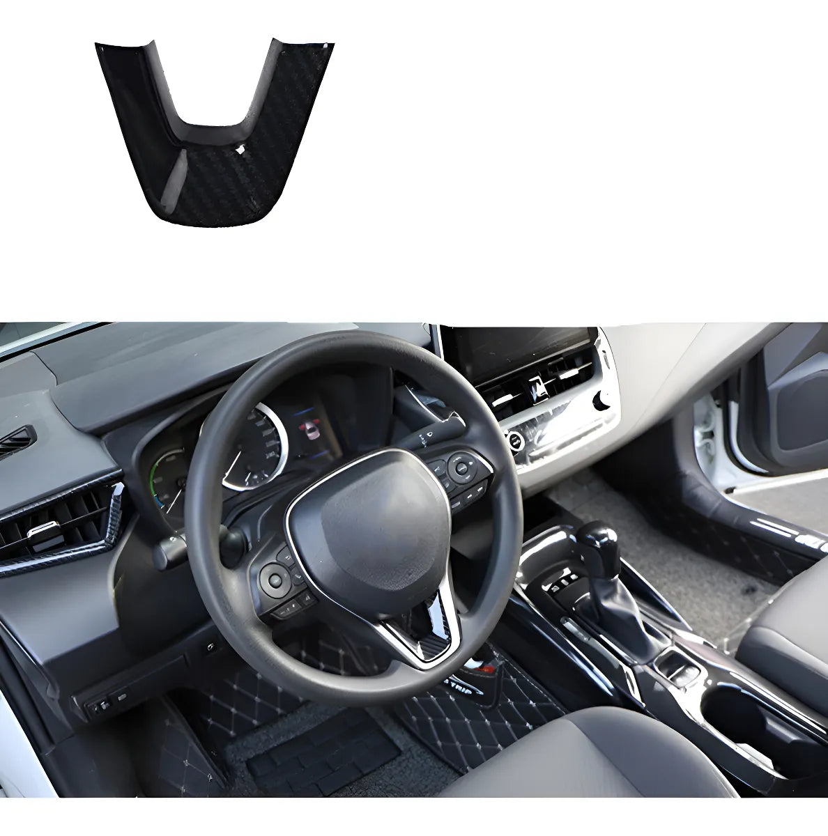 Accesorios Toyota Corolla Cross Rav4 Cubierta Timon Inferior - Fibra Carbon