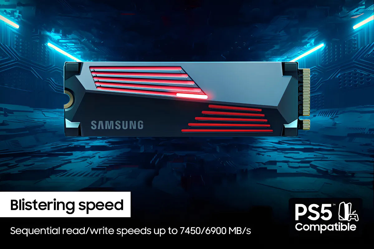 Samsung 990 Pro Con Disipador De Calor Serie - Pcie Gen4 De 2 Tb X4 Nvme 2.0c - Ssd Interno M.2 (mz-v9p2t0cw)