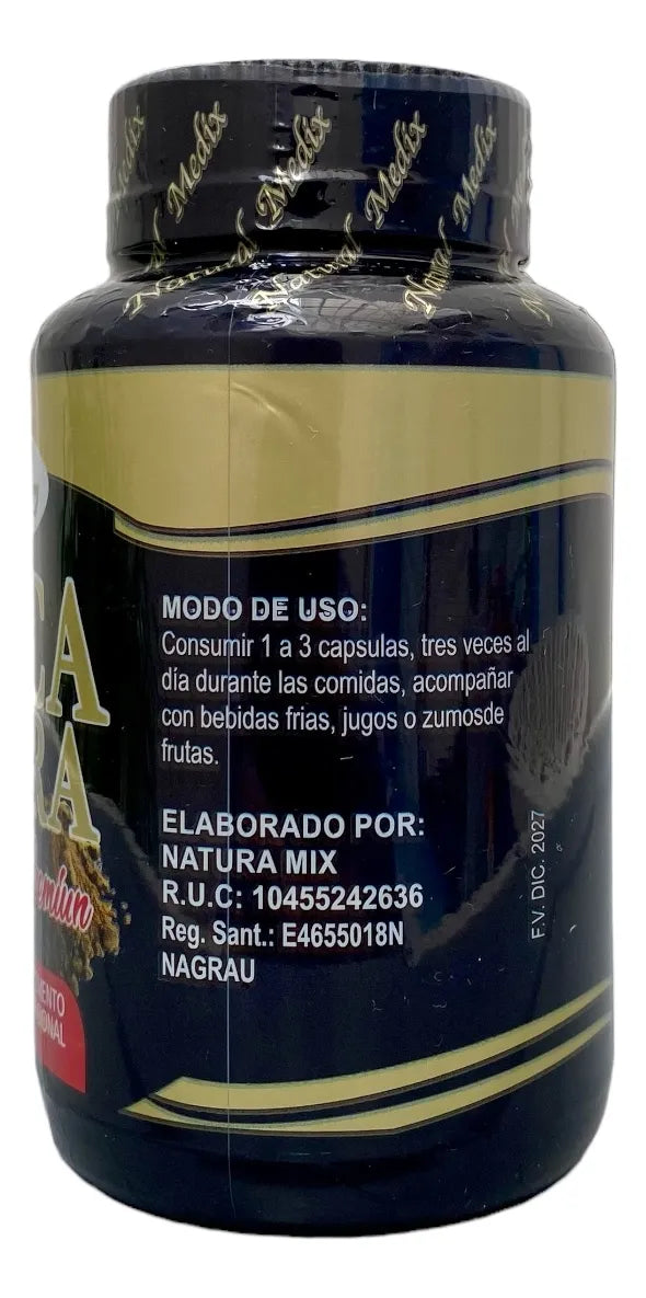 Maca Negra Peruana X2 + Regalo Natural Medix Premium Sin Sabor