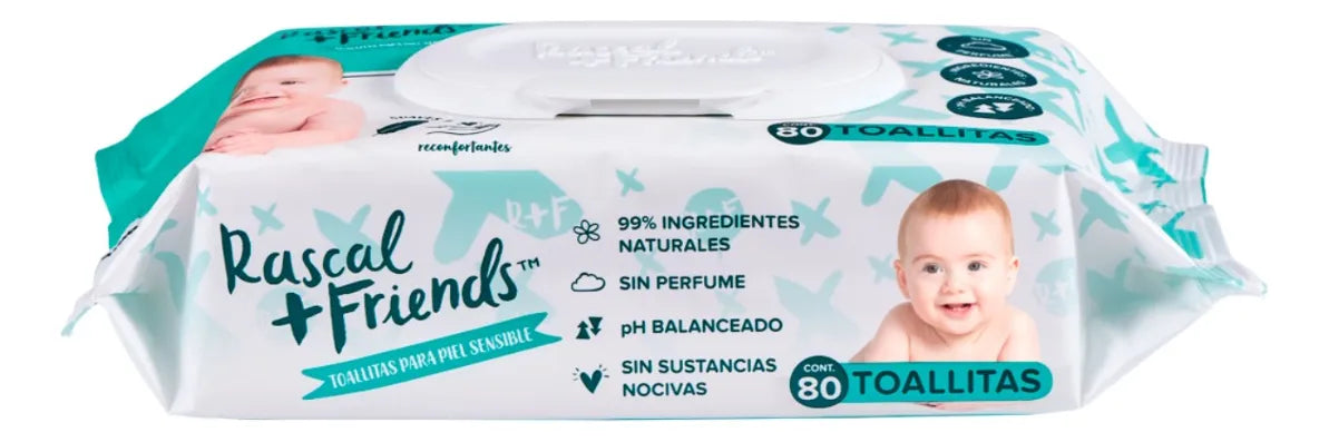 Set de Pañitos Humedos Rascals 720 Unidades - 9 Paquetes