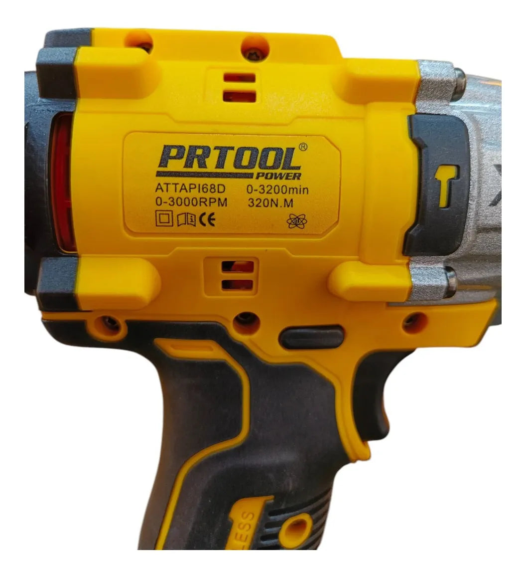 Combo Taladro Inalámbrico 128v Y Pistola Impacto 1/2 Amarill Amarillo