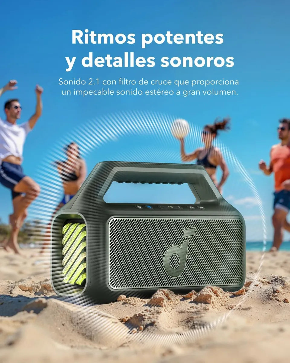 Bocina Anker SoundCore Motion Boom Plus IPX 7 color verde