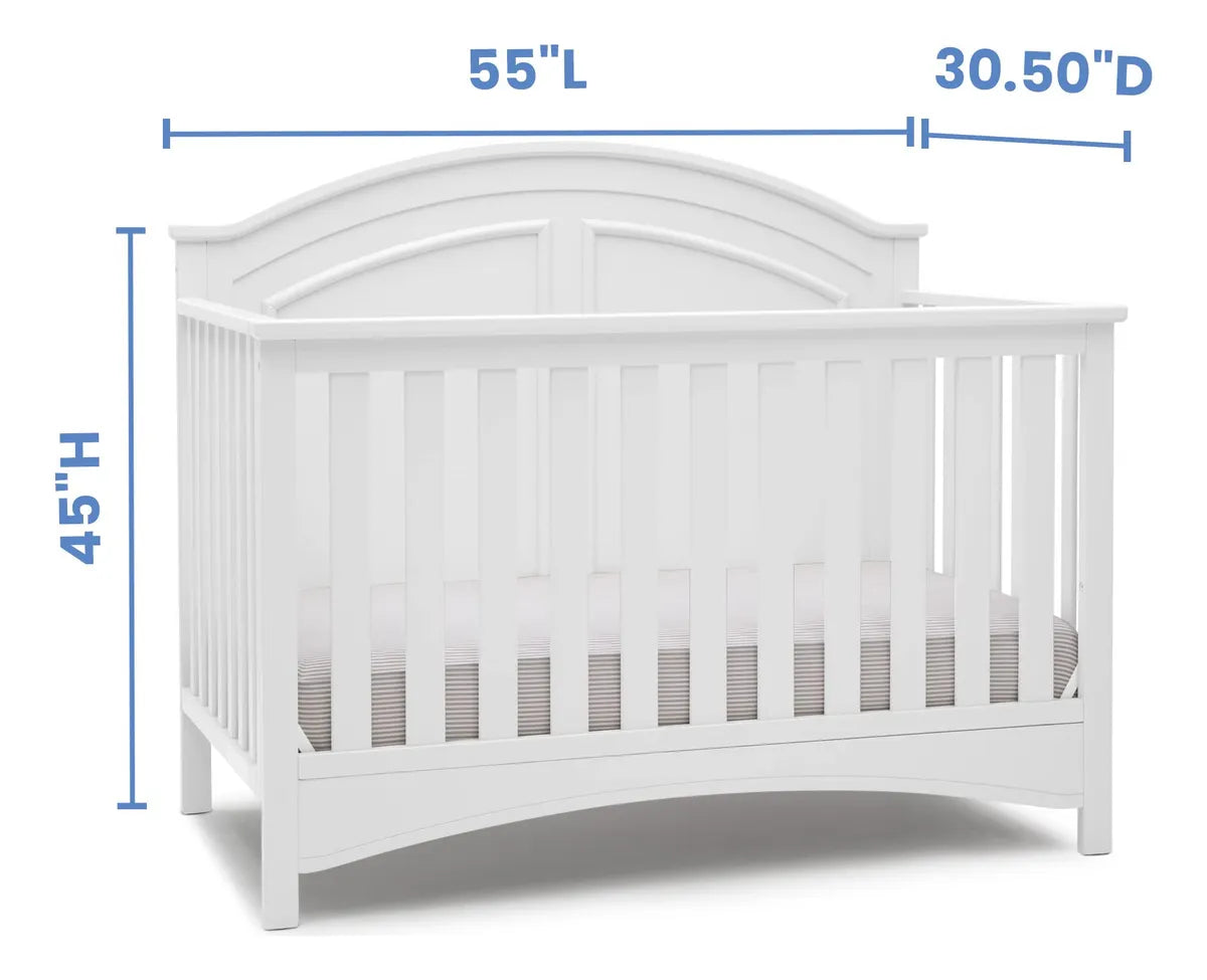 Cuna Convertible 6 En 1 Blanca Certificado Greenguard Gold
