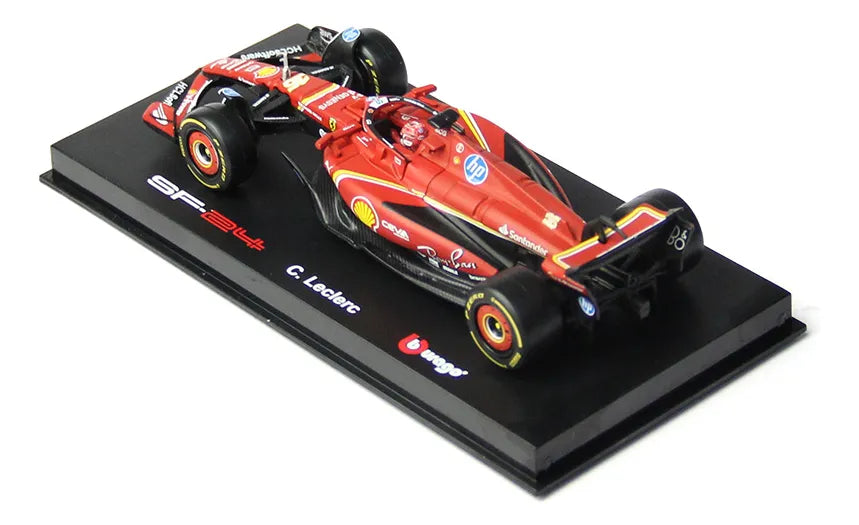 Burago 2024 F1 Ferrari Sf24 #16 Charles Leclerc Fórmula 1:43 Color Rojo