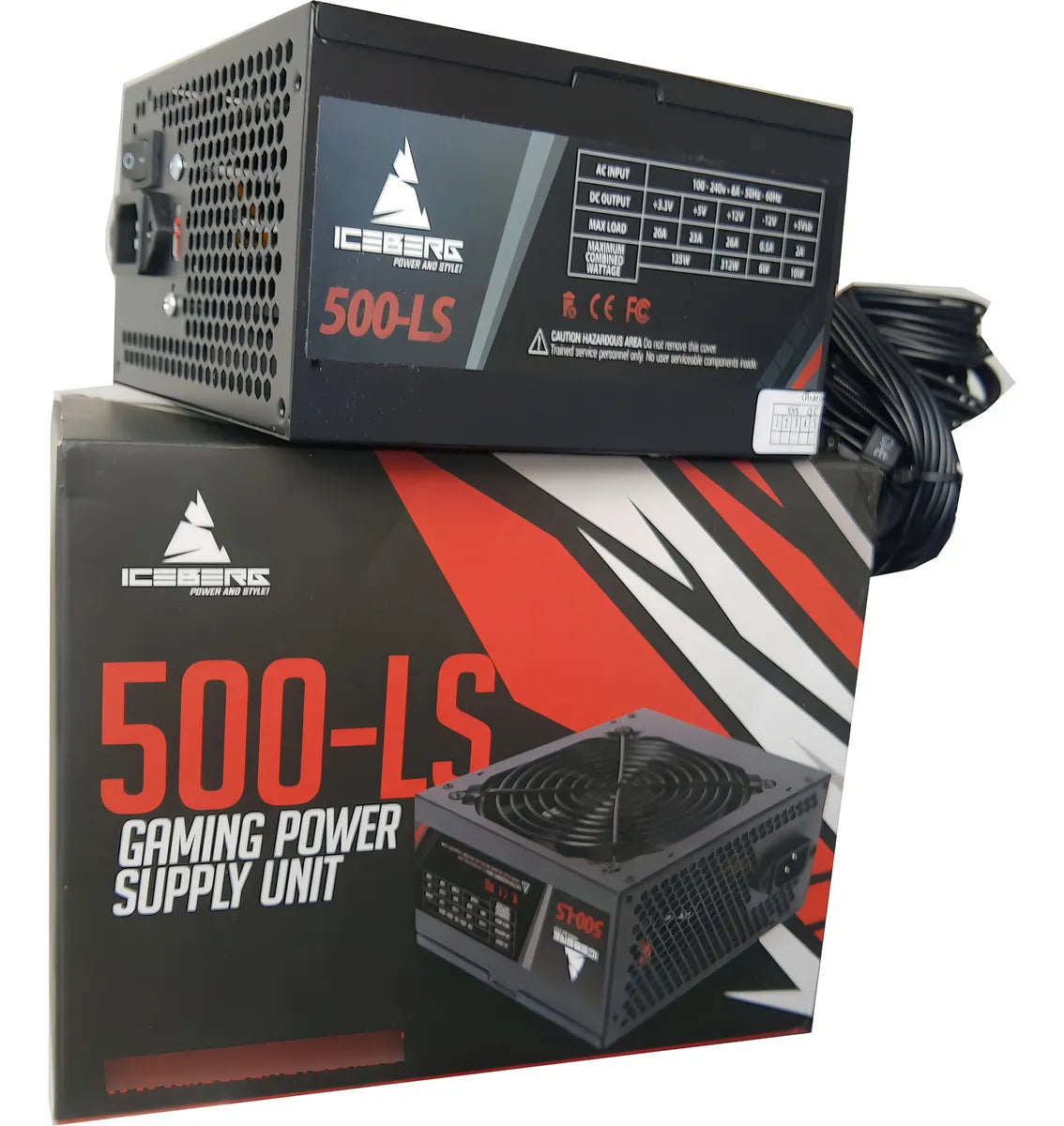 Fuente De Poder Iceberg 500-ls 500w Atx Negro