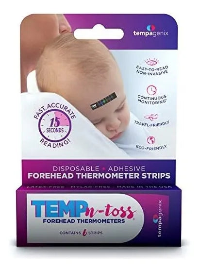 Tiras De Termómetro De Frente, 6 Unidades, Temp-n-toss