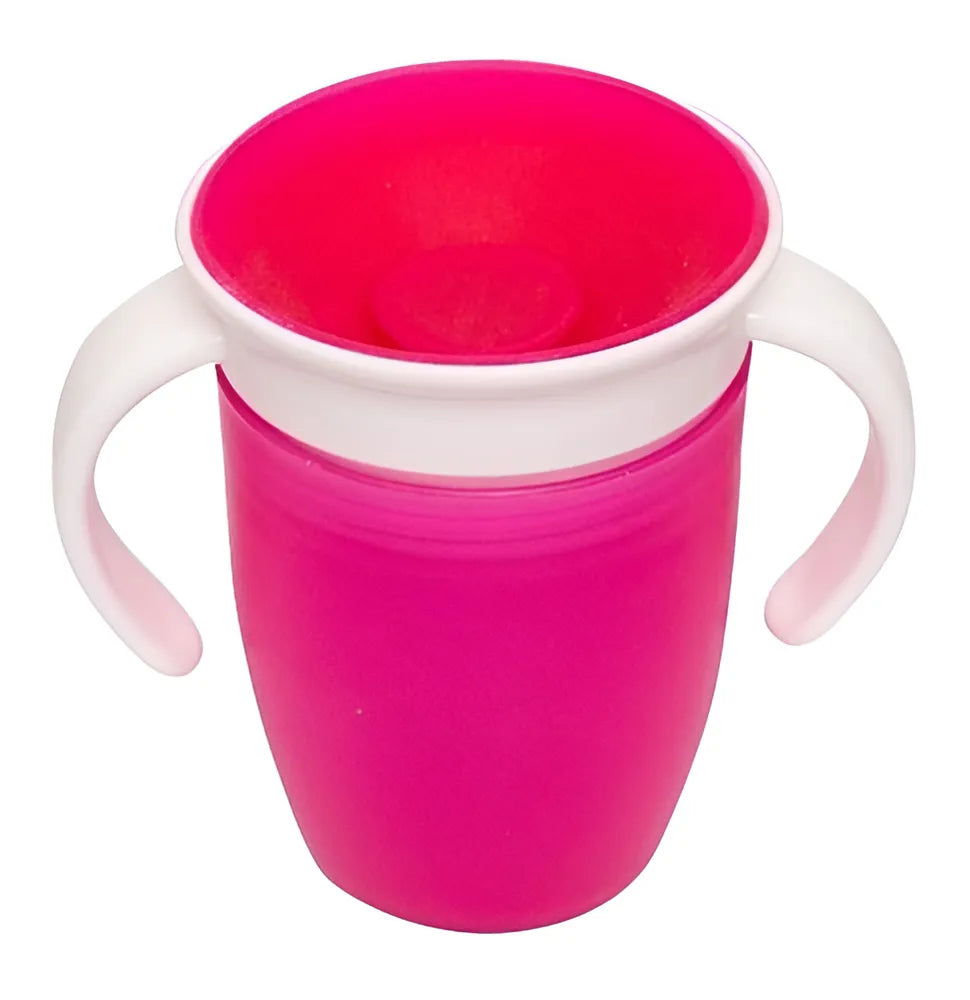 Vaso Entrenador Antiderrame 360 Para Bebé Rosa