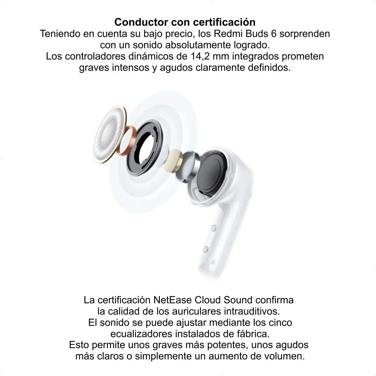 Xiaomi Redmi Buds 6 Active, Auriculares Bt Manos Libres, Blu Azul
