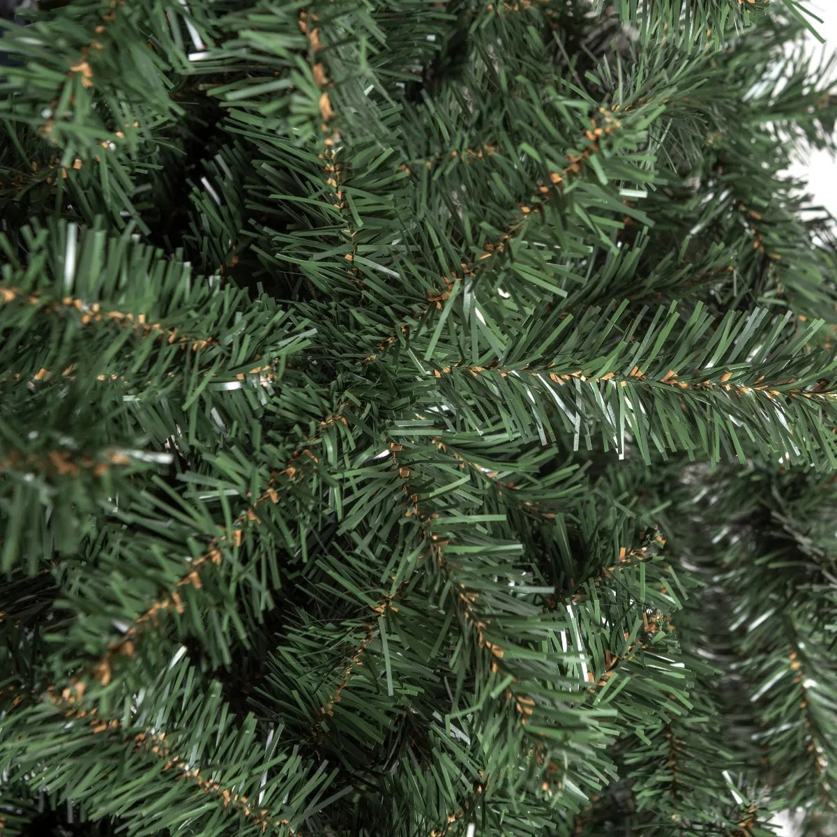 Árbol Pino De Navidad Cascada 2.25m Para Adornos Bolas Luces Verde Oscuro
