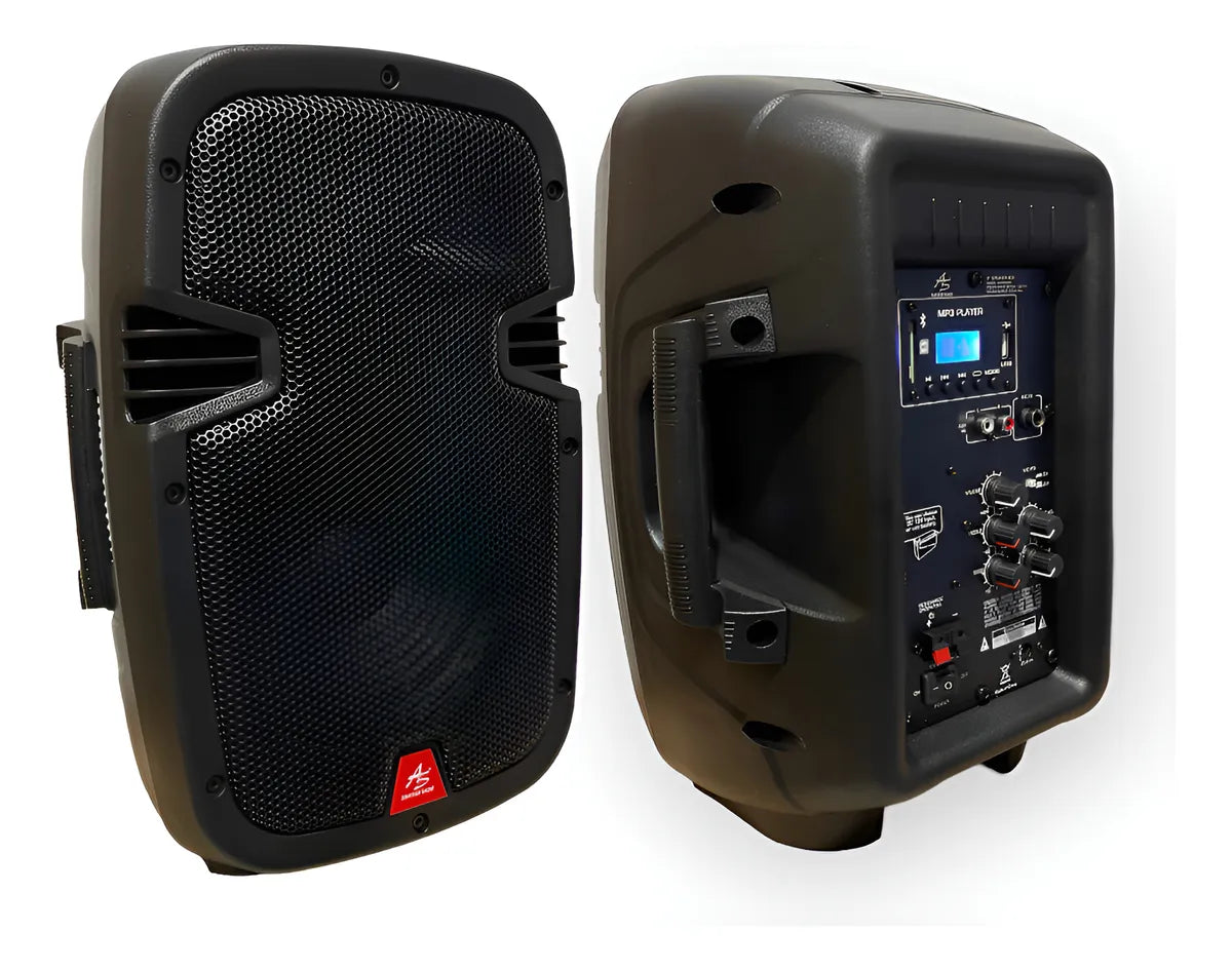 Cabina De Sonido Recargable American Sound 8 Pulgadas Blueto Negro