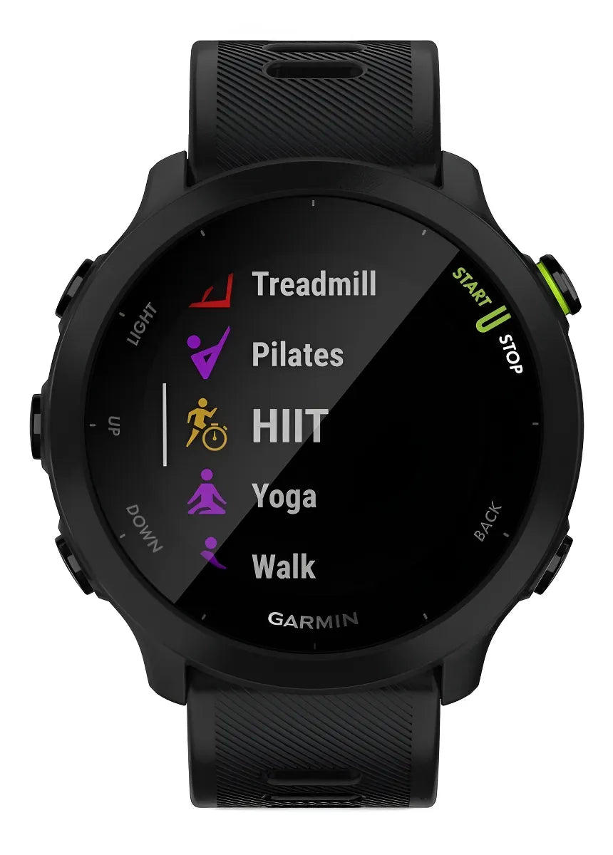 Smartband Garmin Forerunner 55 display de 1.04" con correa de silicona - color black