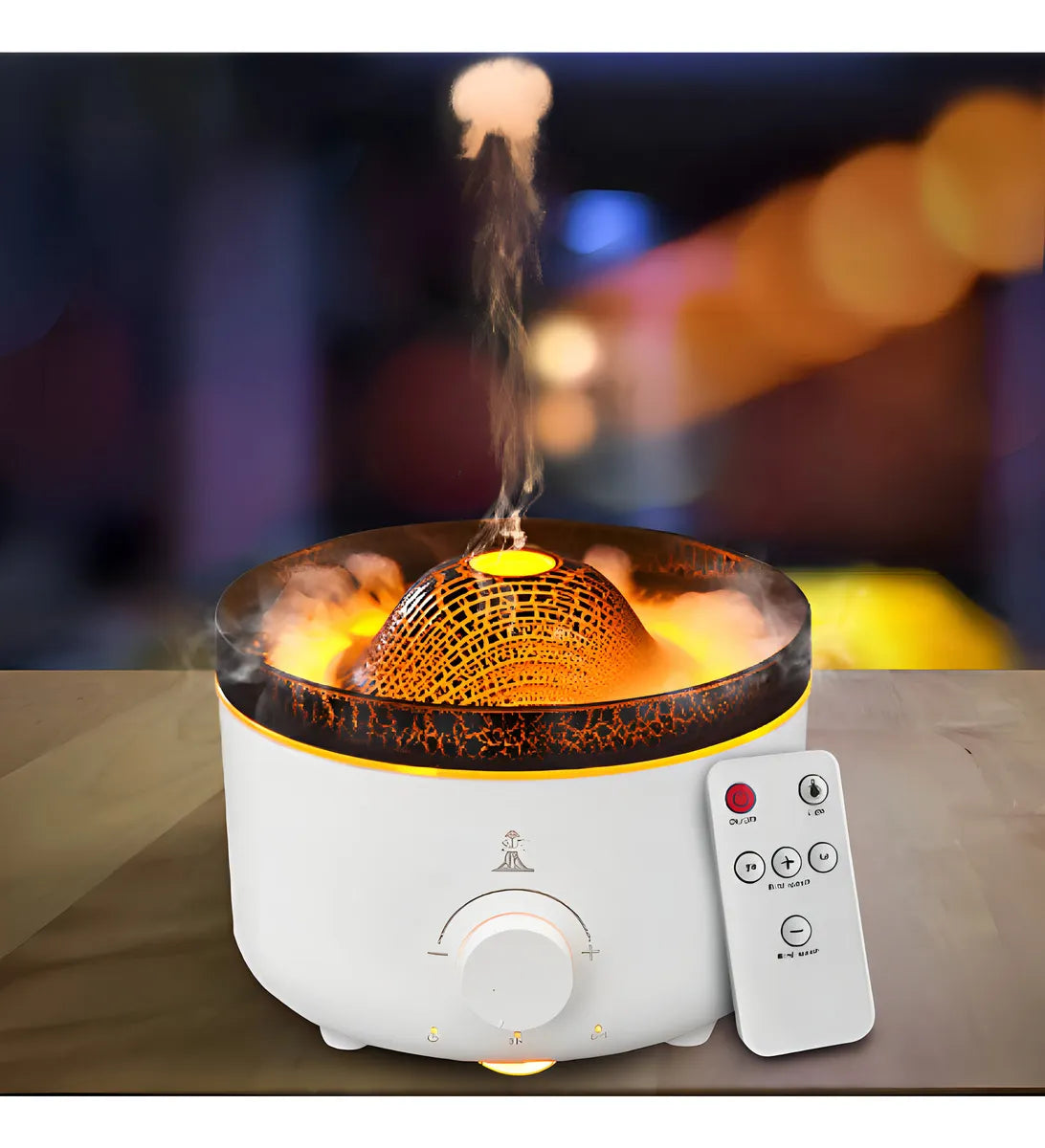 Humificador Difusor De Aromas Volcan Led 560m Esencia Color Blanco