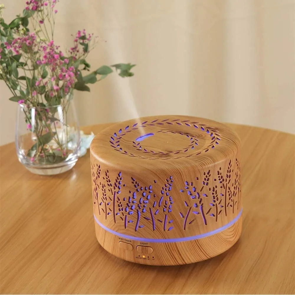 Difusor De Aromas Humidificador De Aire 700ml Kp1820+control Color Marrón Claro