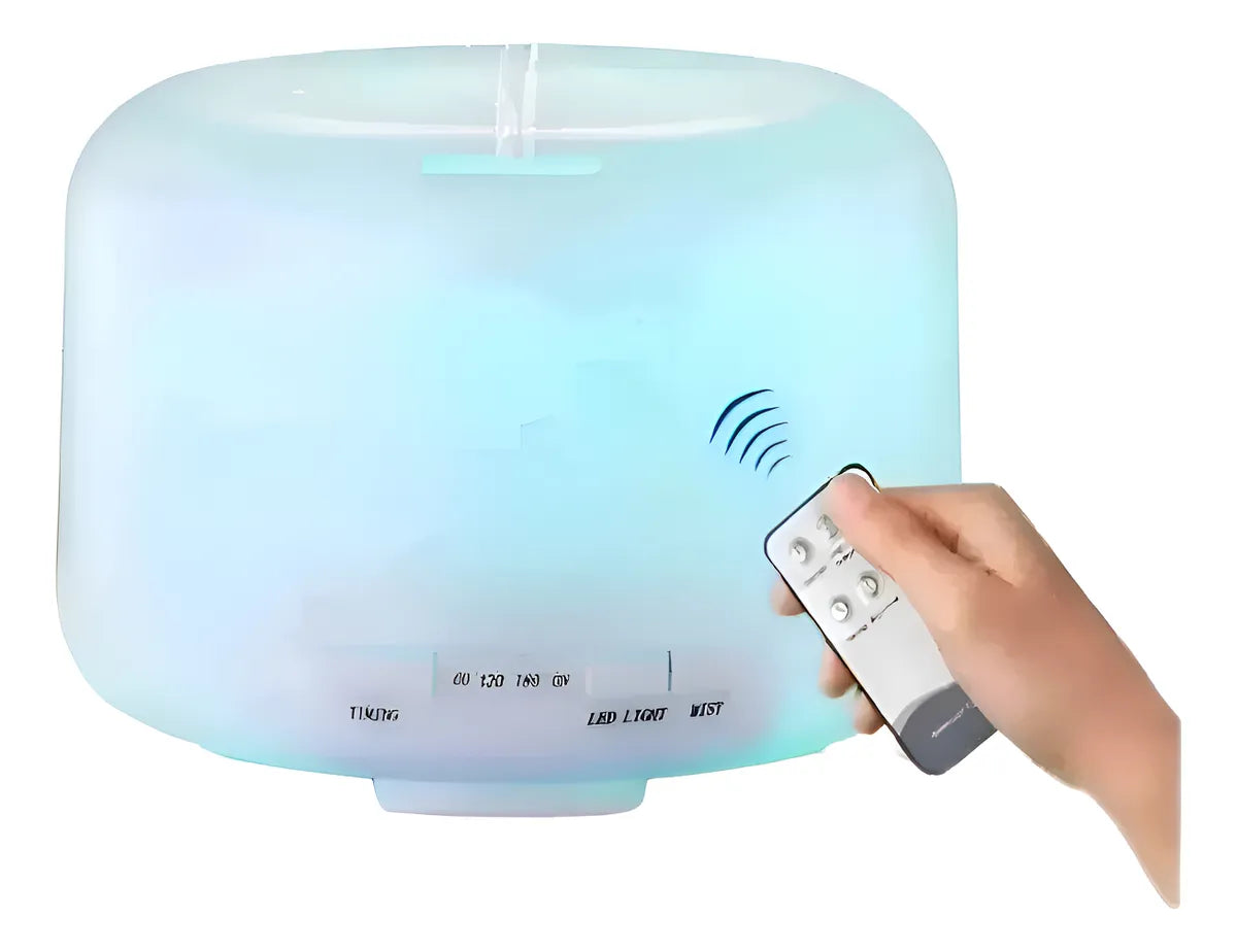 Humidificador De Aromas Difusor Grande 300ml Colores Lampara Blanco