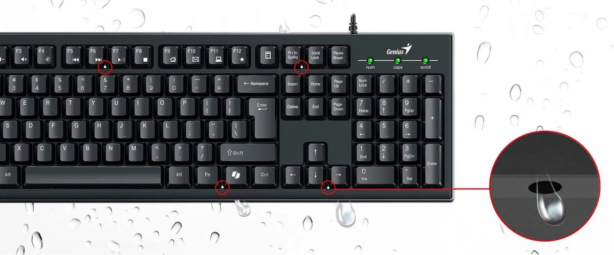 Kit Teclado Y Mouse Genius Usb Km-100se Español Mouse Negro Teclado Negro