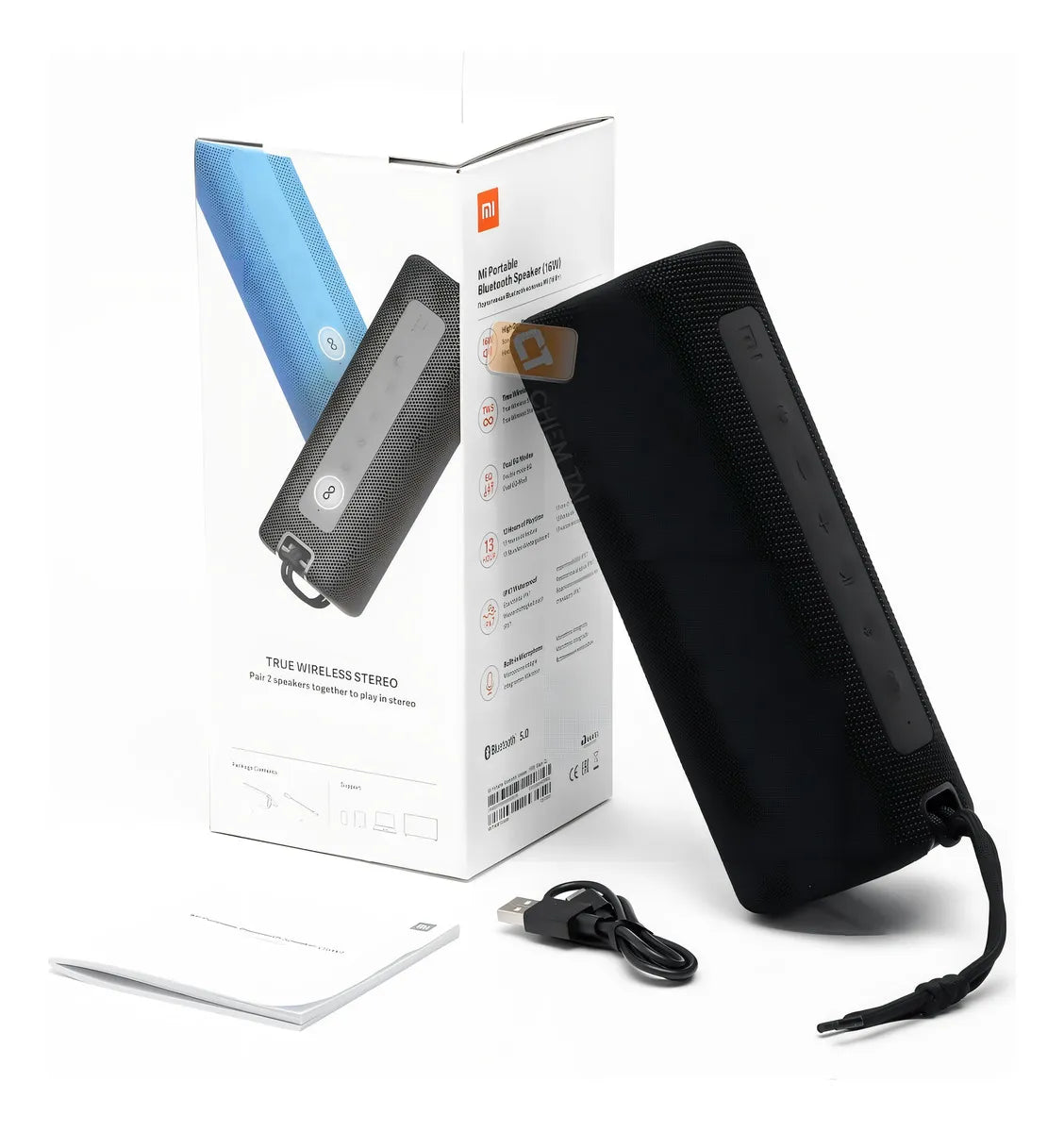 Parlante Xiaomi Mi MDZ-36-DB MDZ-36-DB portátil con bluetooth waterproof negra