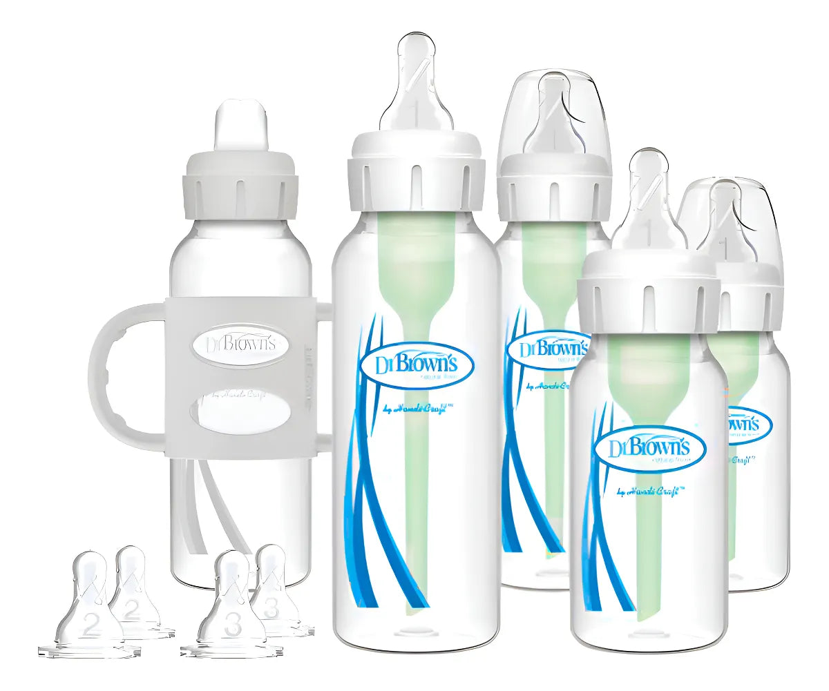 Dr Browns Set De Transición Del Bebe 5 Biberones Anticolico