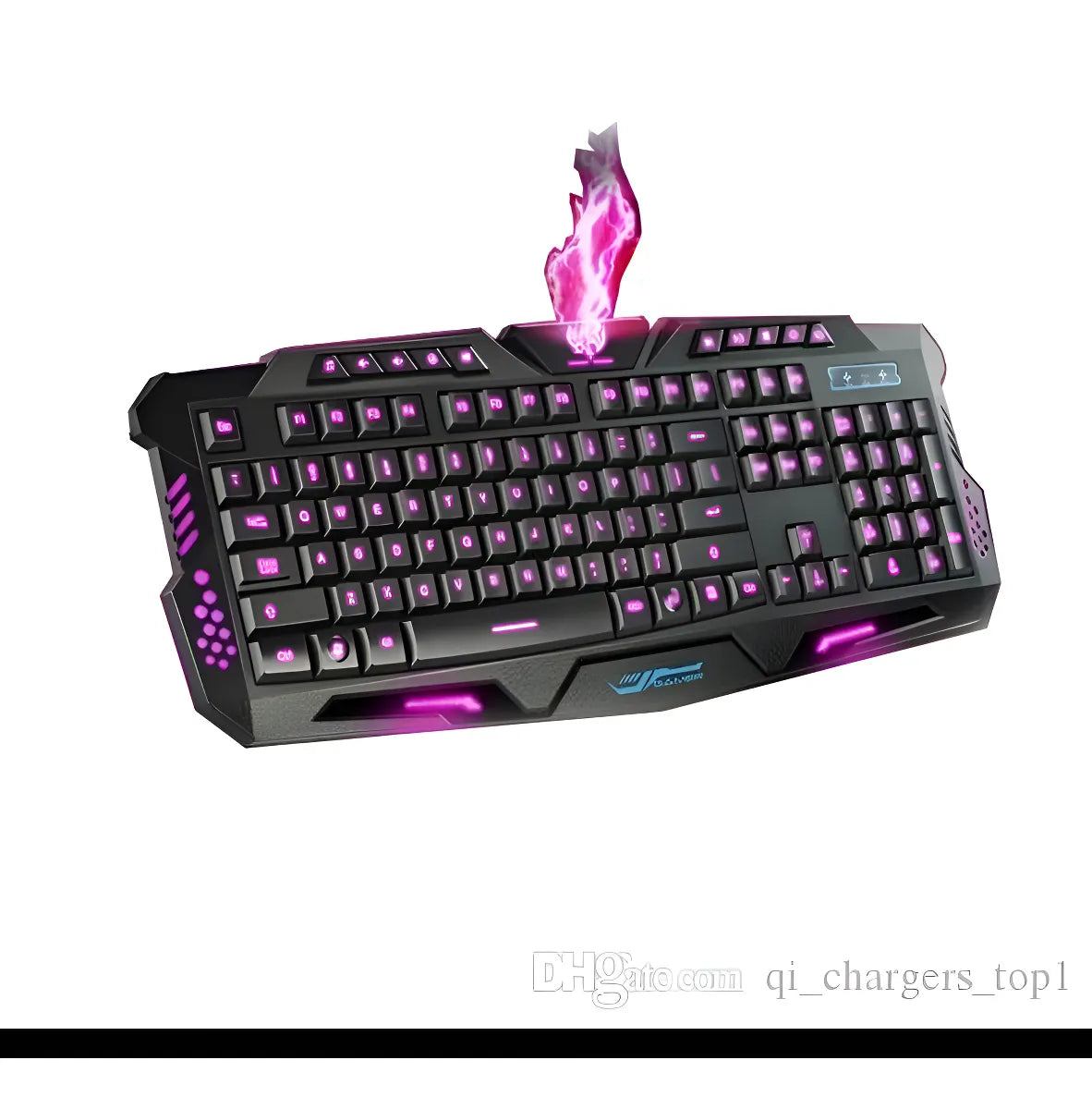 Teclado Usb Brobotix 420028 Ergonómico Iluminación Rgb /v