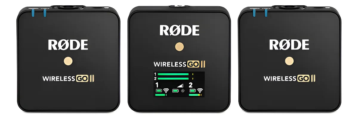 Micrófonos Rode Wireless GO II Condensador Omnidireccional color negroS