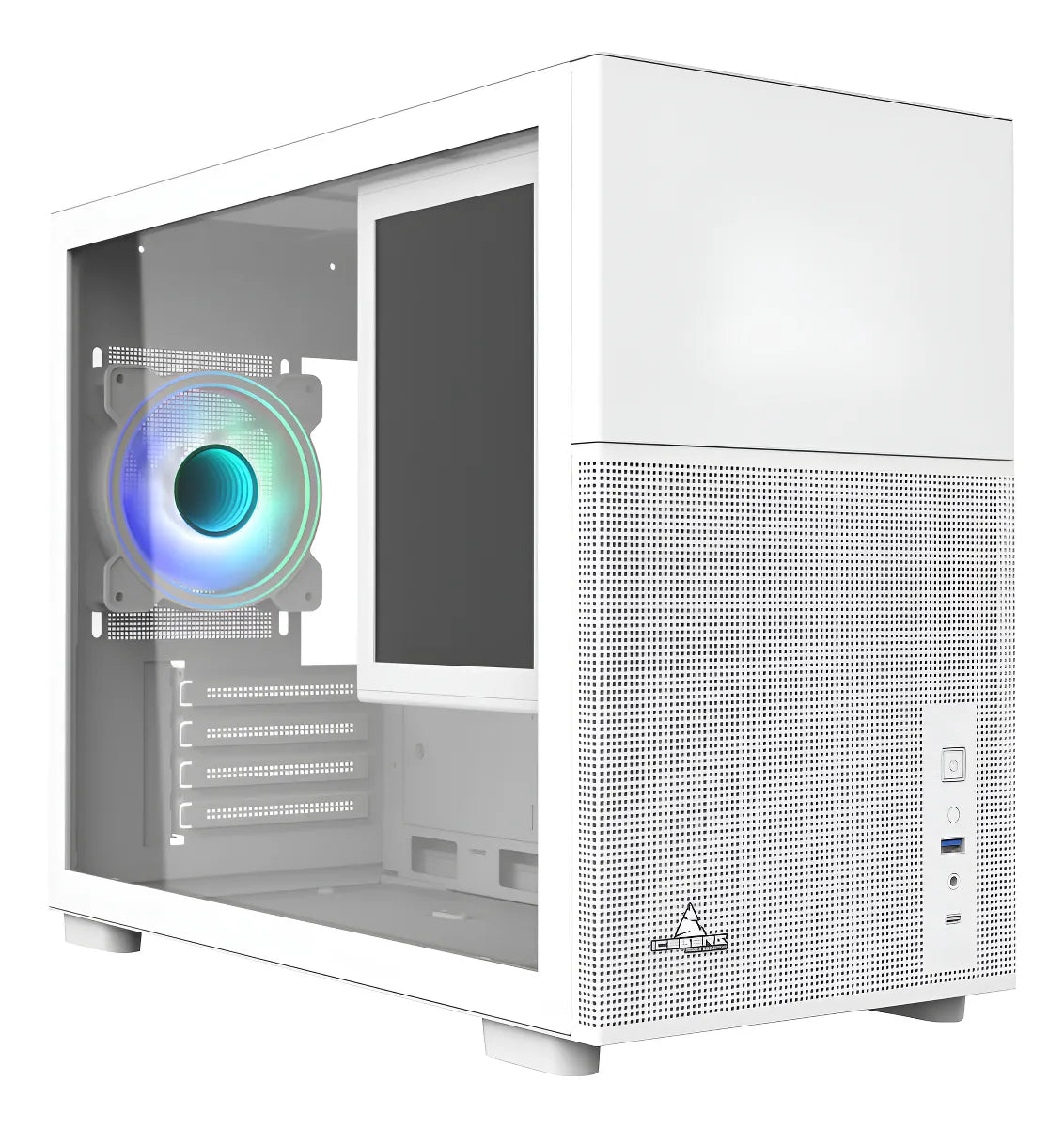 Caja M-atx Iceberg Optical Pro M Color Blanco Pantalla Ips
