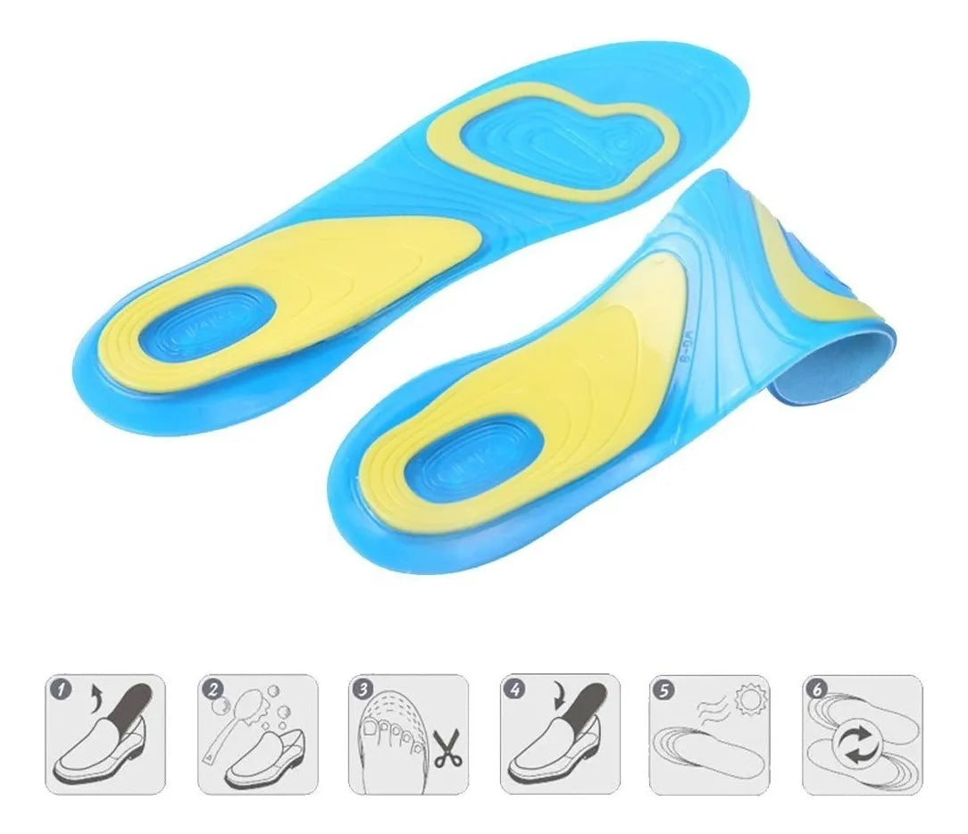 Plantillas De Descanso Silicona Cómodas Gel Activo Mujer