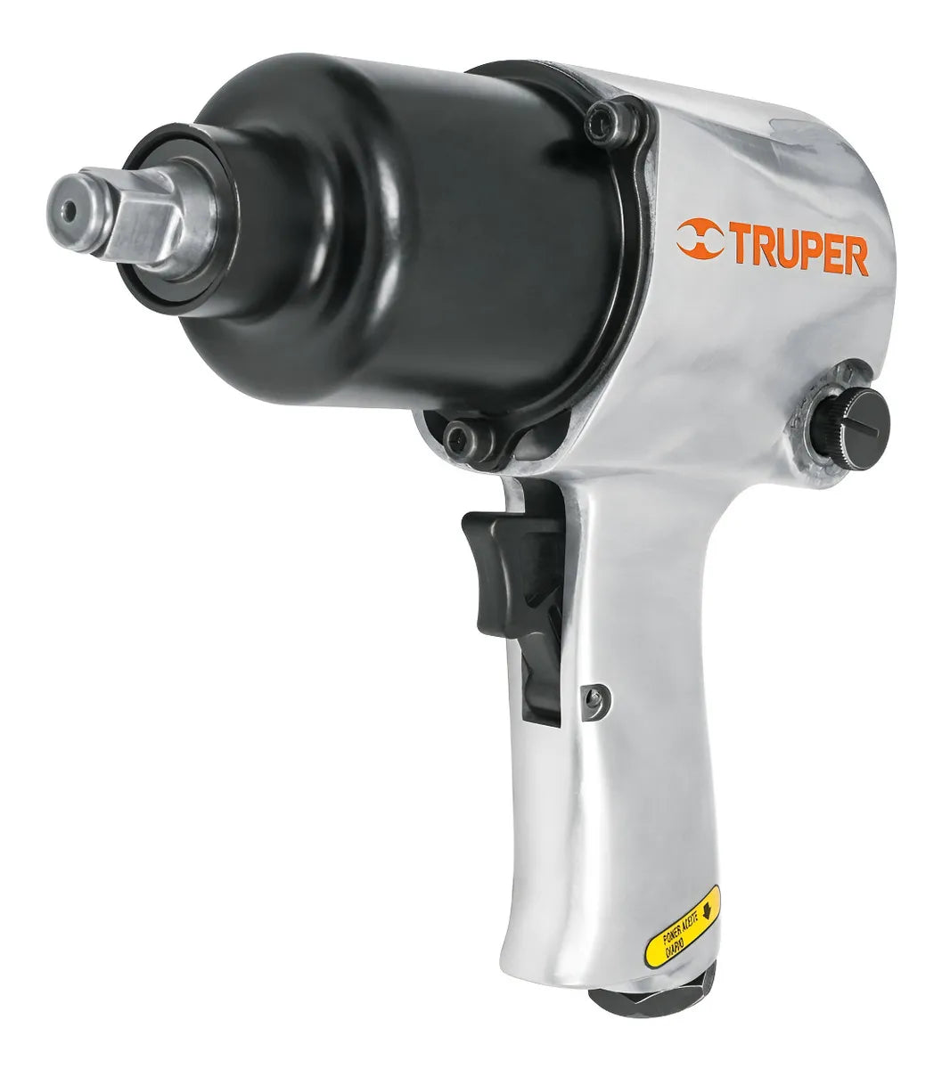Llave Neumática De Impacto Industrial 1/2 , Truper Color Gris