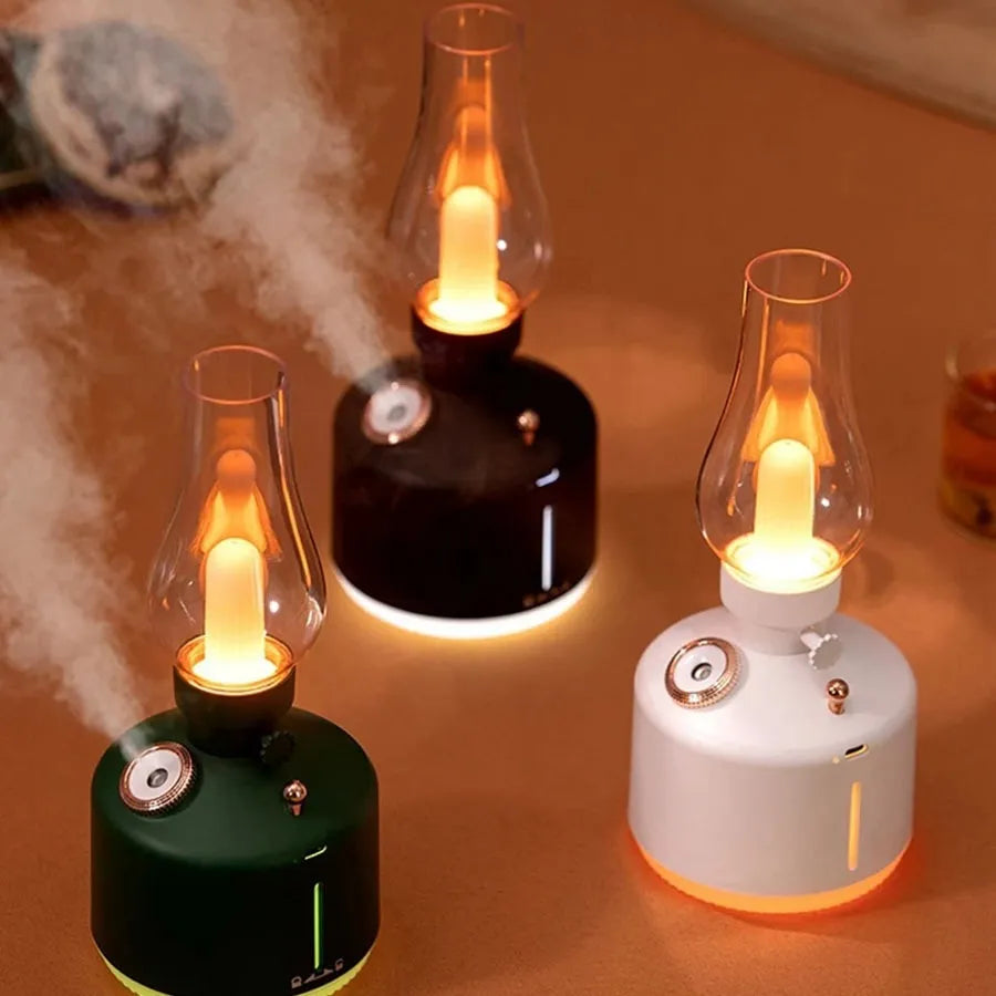 Humidificador De Aire Difusor De Aromas Lampara Retro+ Esenc - Aleatorio
