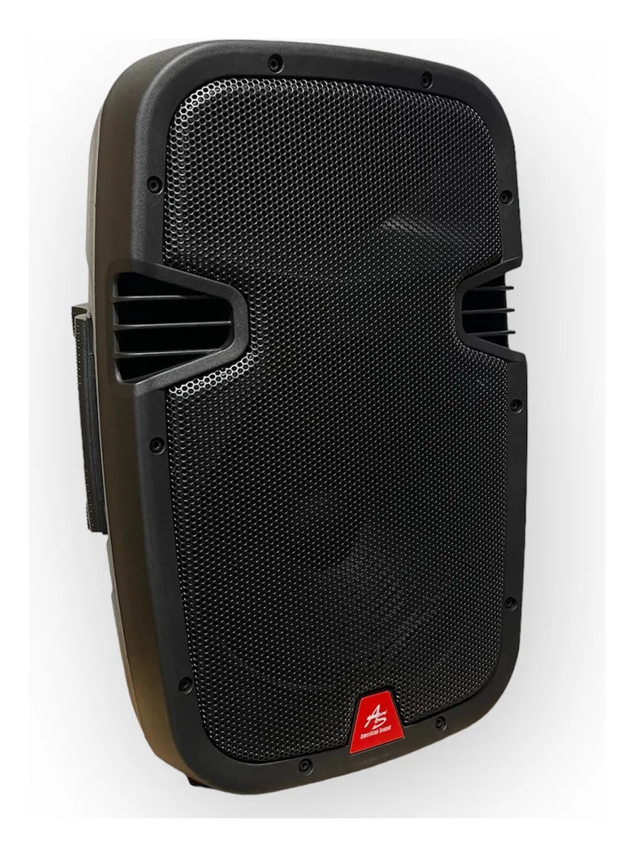 Cabina Activa De 10 Américan Sound Aspa108x Excelente Sonido Negro