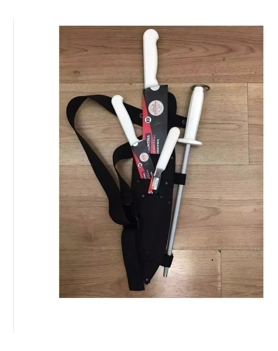 Cuchillos Tramontina Para Chef Con Chaira De 10 Pulgadas Blanco