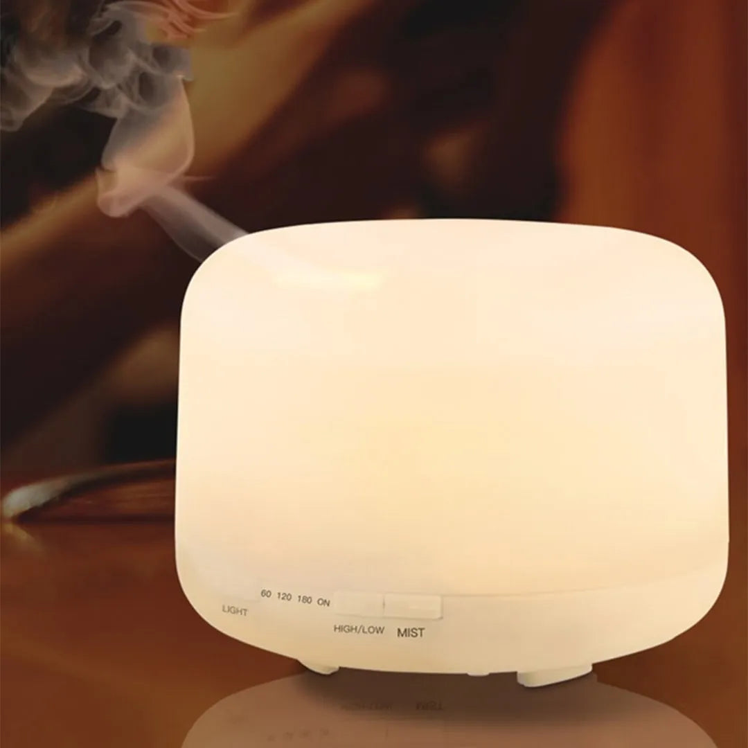 Difusor De Aromas De 300ml Luces Y Control, Incluye Esencia - Blanco