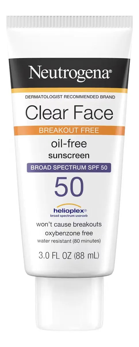 Neutrogena Clear Face Liquid Lotion Sunscreen For Acne-prone