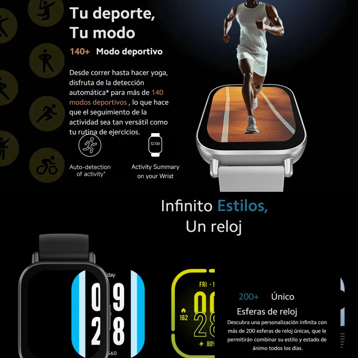 Xiaomi Redmi Watch 5 Active, Smartwatch Con Llamadas Bt, Blk Negro Negro Negro