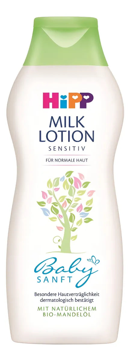 Hipp Baby Gentle Milk Lotion Con Aceite De Almendras Orgán.