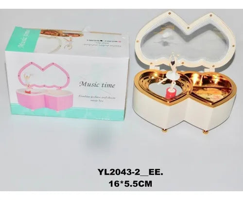 Joyero Caja Musical Regalo Para Dama Mujer Niña Off20% Dorado