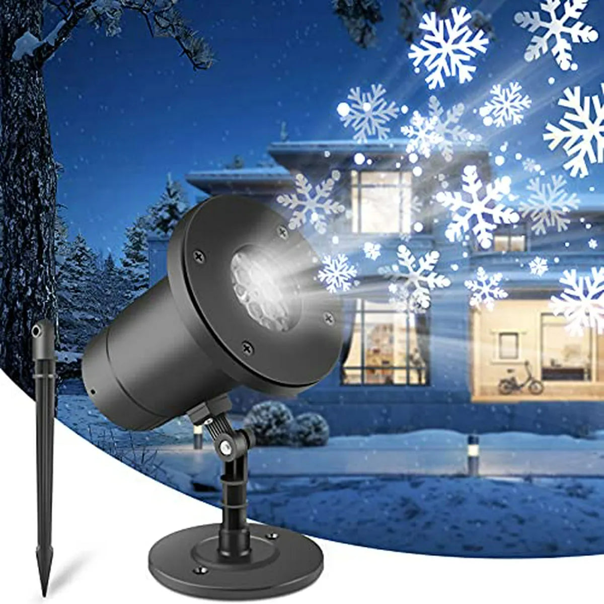 Proyector De Luces Navideñas Led - Decoración Navidad Exteri
