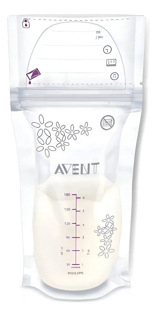 Bolsas De Almacenamiento Leche Materna Avent 6 Onzas 50 Unid