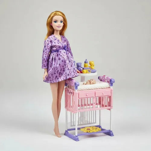 Lucy Barbi Muñeca Embarazada Con Accesorios Para Niñas