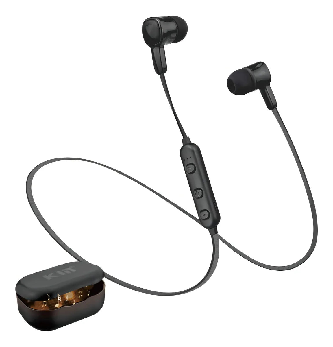 Audifono Bluetooth Deportivo Control Volumen Con Estuche Kin Hifi Sound Hifi Sport