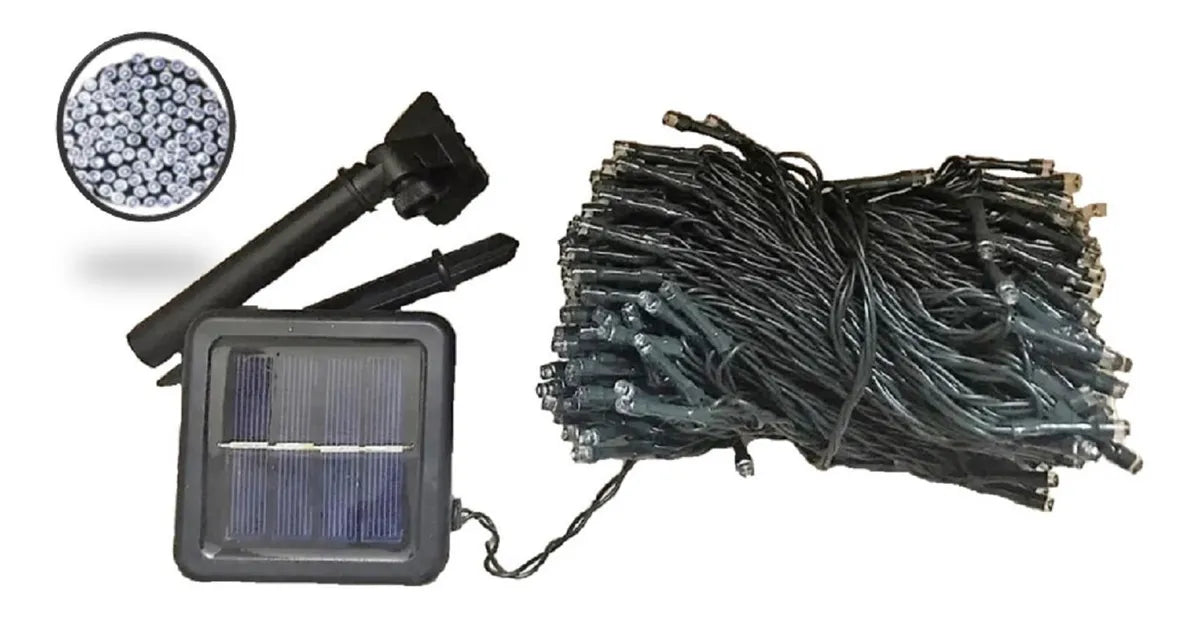 Extension Navideña Recarga Solarmente 100 Bombillos Led
