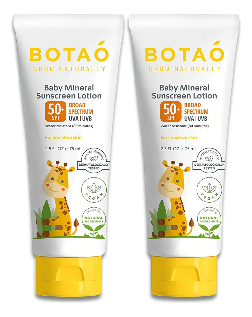 Paquete De 2 Lociones De Proteccion Solar Mineral Para Bebes