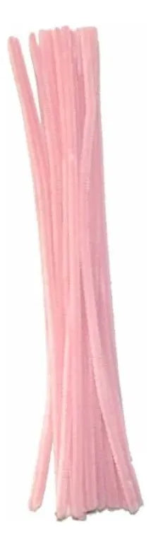 Limpia Pipas Chelines X 100 Unidades Rosa Pastel Flores