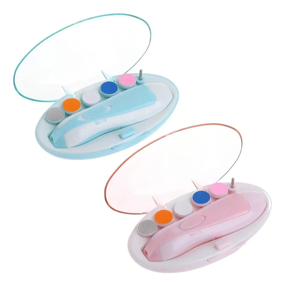 Lima De Uñas Para Bebes Con Lijas Intercambiables Azul Y Rosado