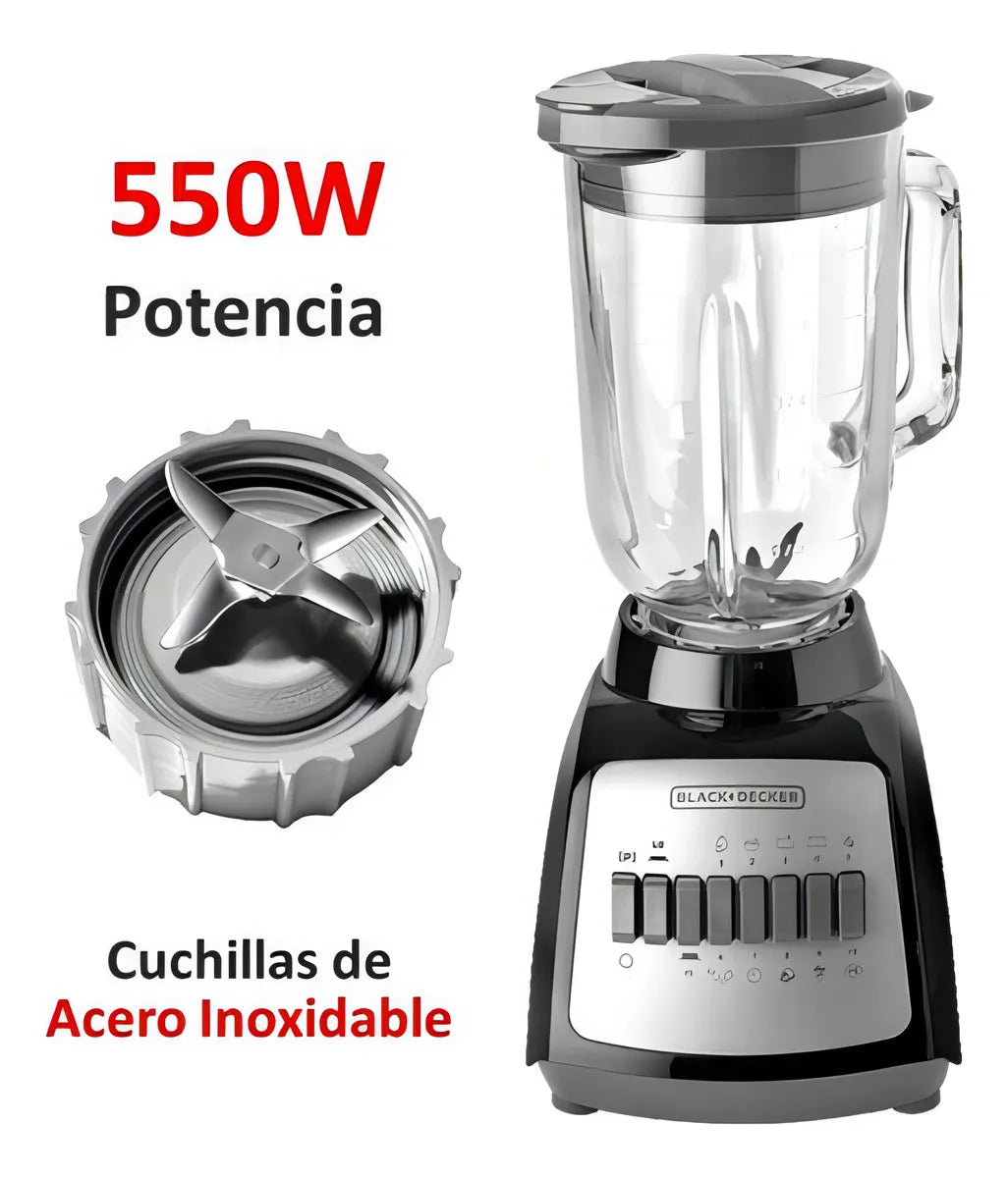 Licuadora Black And Decker Durapro 12 Vel Blbd210gr-mx Color Negro