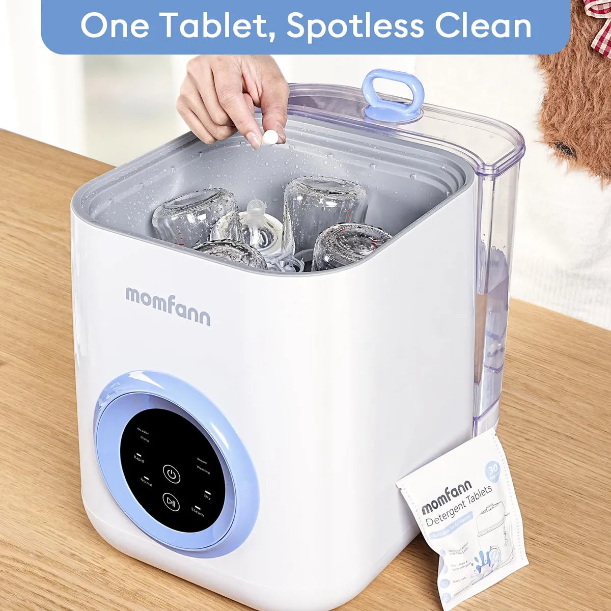 Momfann Lavadora De Biberones 4 En 1 Con 2 Tiempos De Lavado