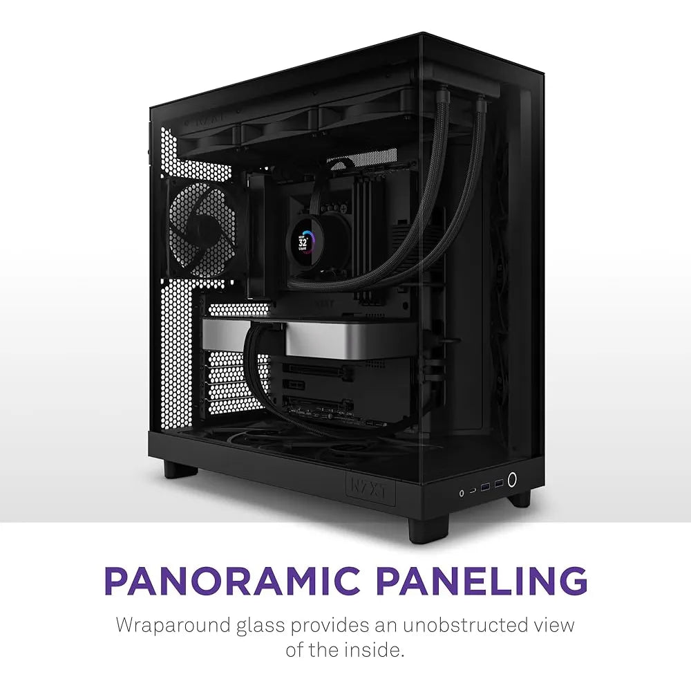 Nzxt H6 Flow | Cc-h61fb-01 | Caja Compacta De Flujo De Aire Black