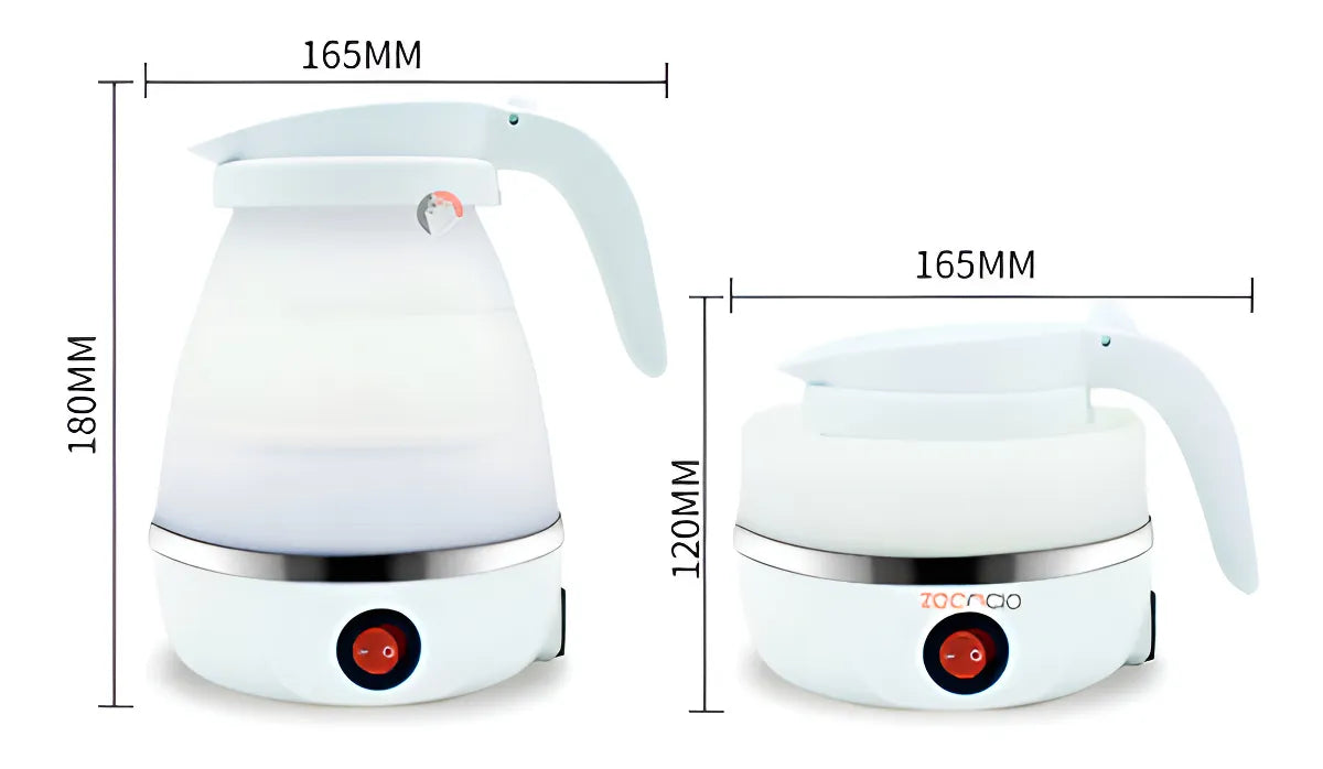 Calentador Eléctrico Plegable Portable Hervidor De Liquido Color Blanco